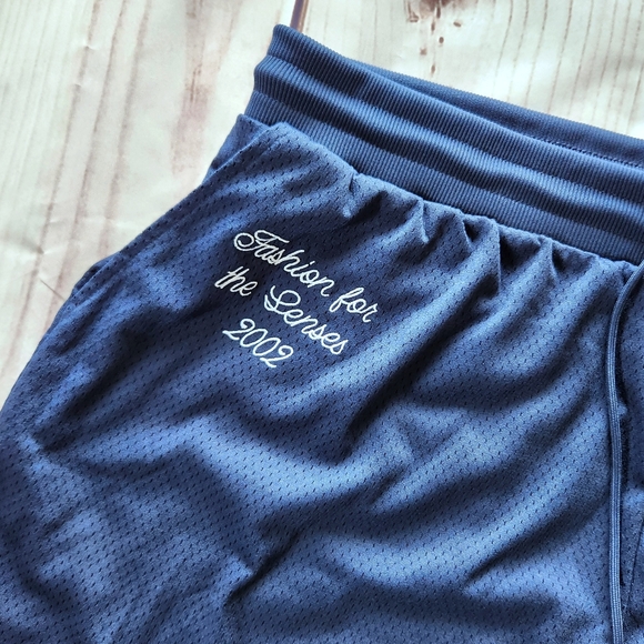 NWT True Religion "Embroidered Jersey Mesh Sweat Shorts" Navy Blue | Men's 3XL - Picture 7 of 13